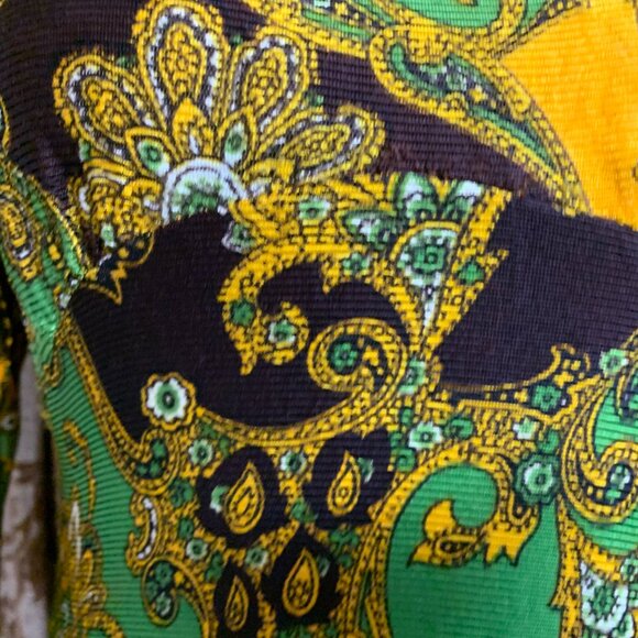 Vintage 60s 70s Vibrant Union Babydoll Dress Hippie Psychedelic Mod Flower Power - Picture 10 of 14